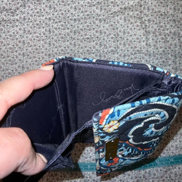 Blue and Orange Tri-Fold Vera Bradley Wallet! - Picture 4 of 5